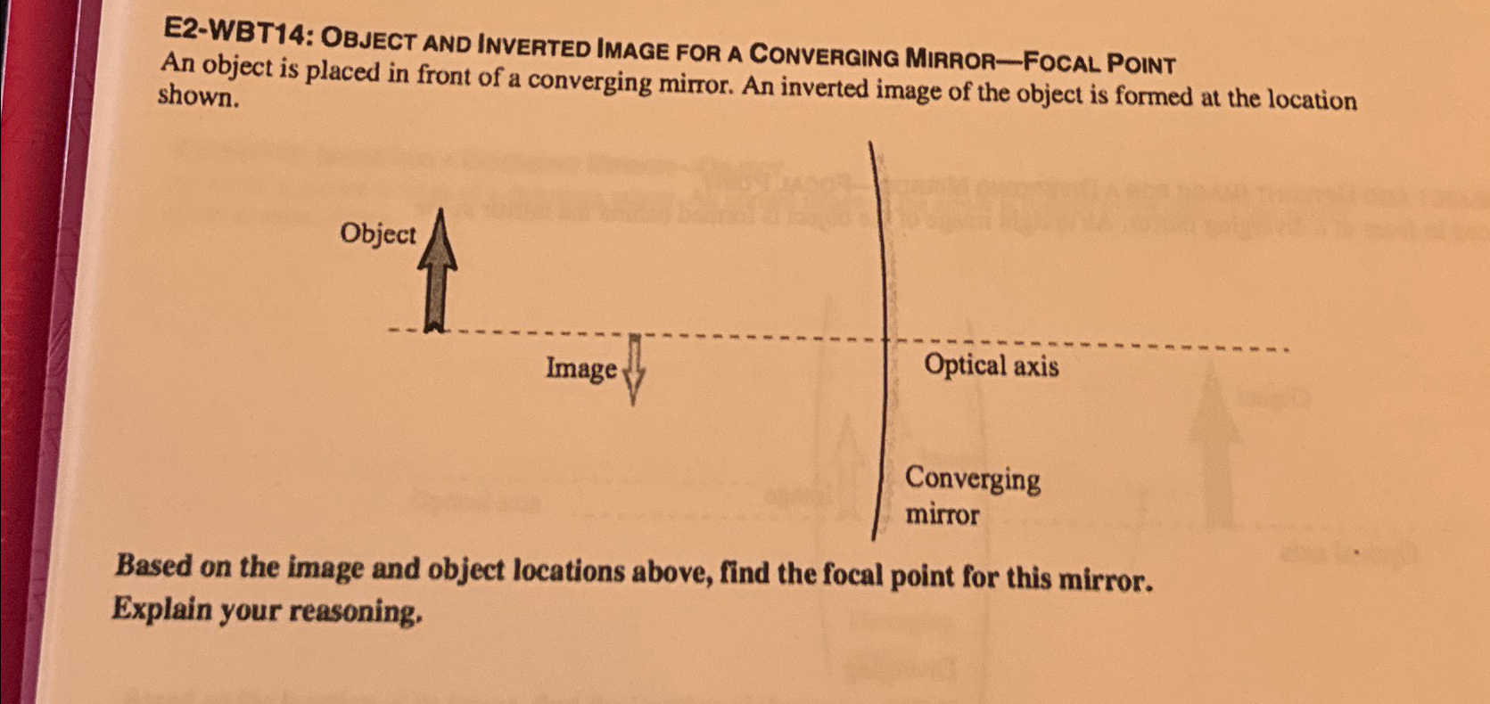 Solved An object is placed in front of a converging mirror. | Chegg.com