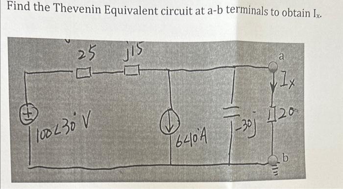 Solved Find the Thevenin Equivalent circuit at a-b terminals | Chegg.com