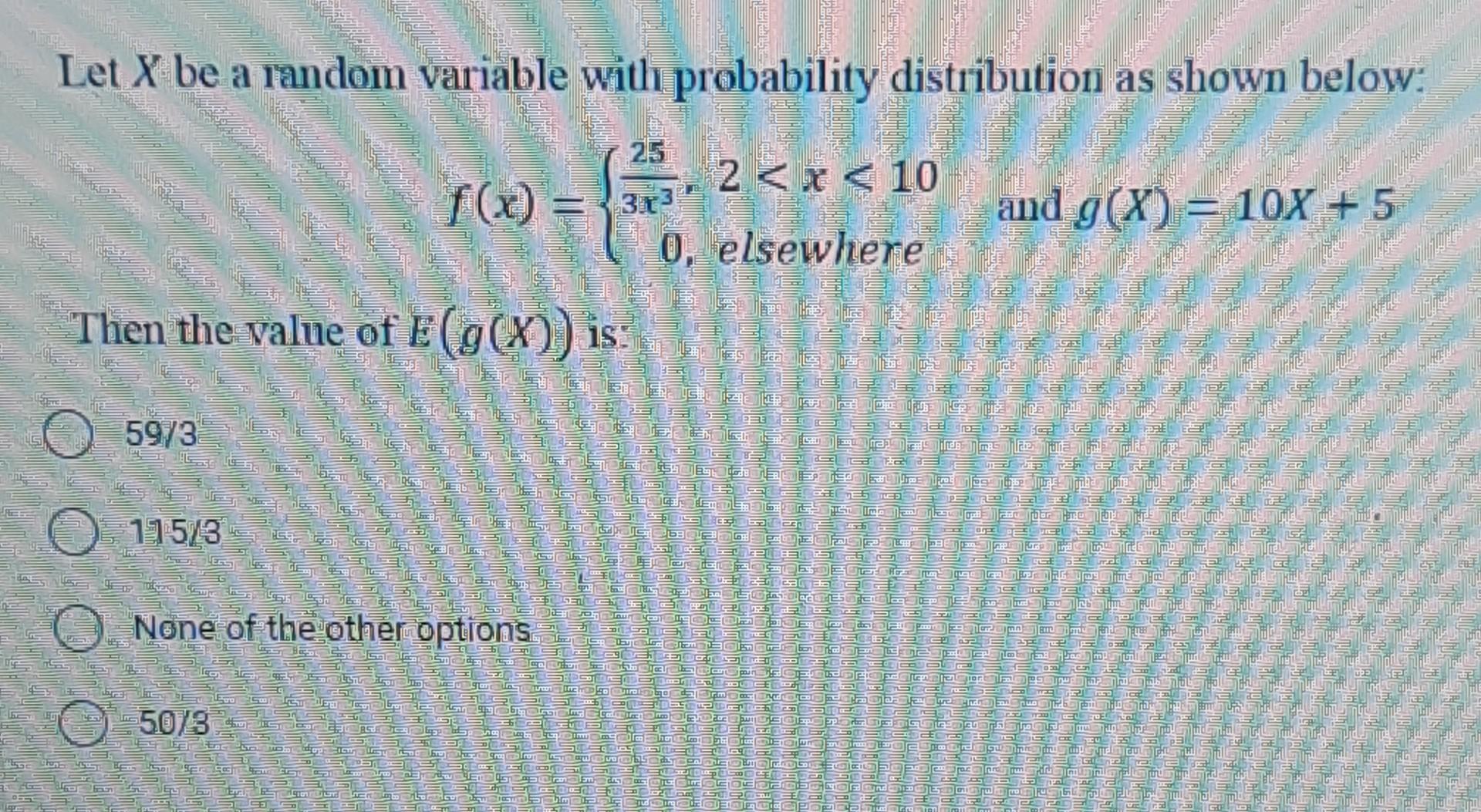 Solved Let X be a random variable with probability | Chegg.com
