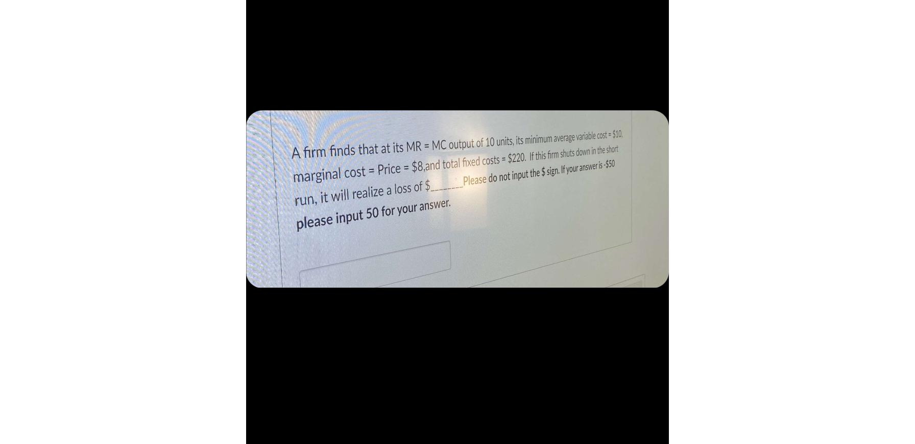 Solved a firm finds that at its mr mc output of 10 units chegg