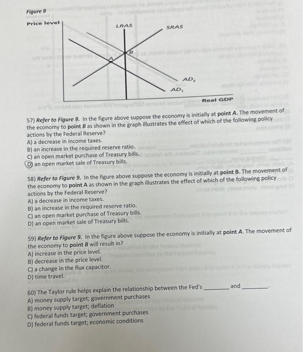 Solved 57) Refer to Figure 9. In the figure above suppose | Chegg.com