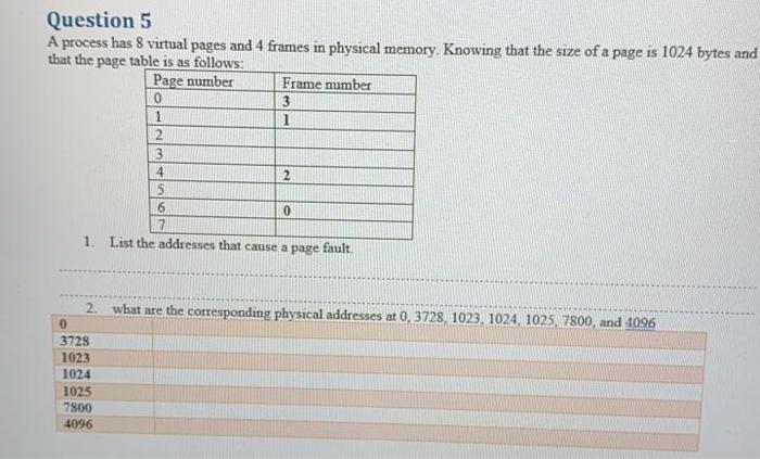Solved Question 2 Consider a Memory managed by contiguous | Chegg.com