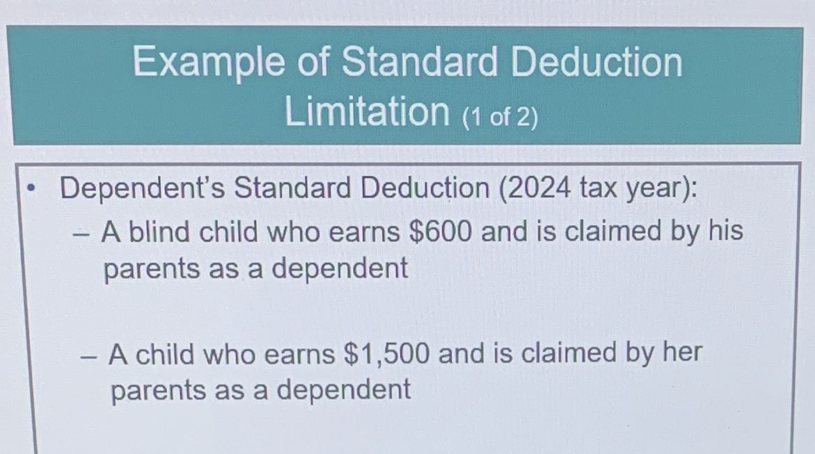 Solved Example of Standard DeductionLimitation (1 ﻿of