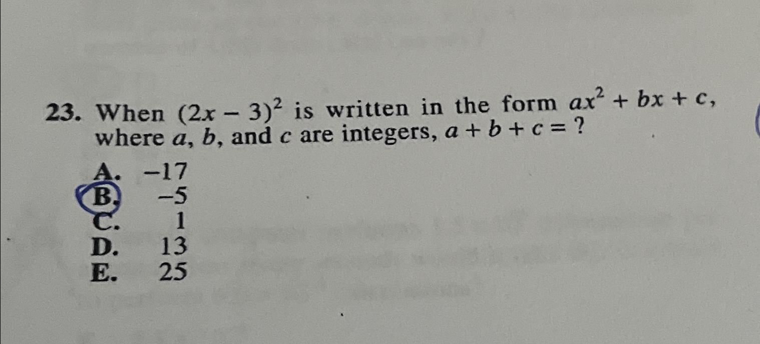 express in form ax b)^2 c