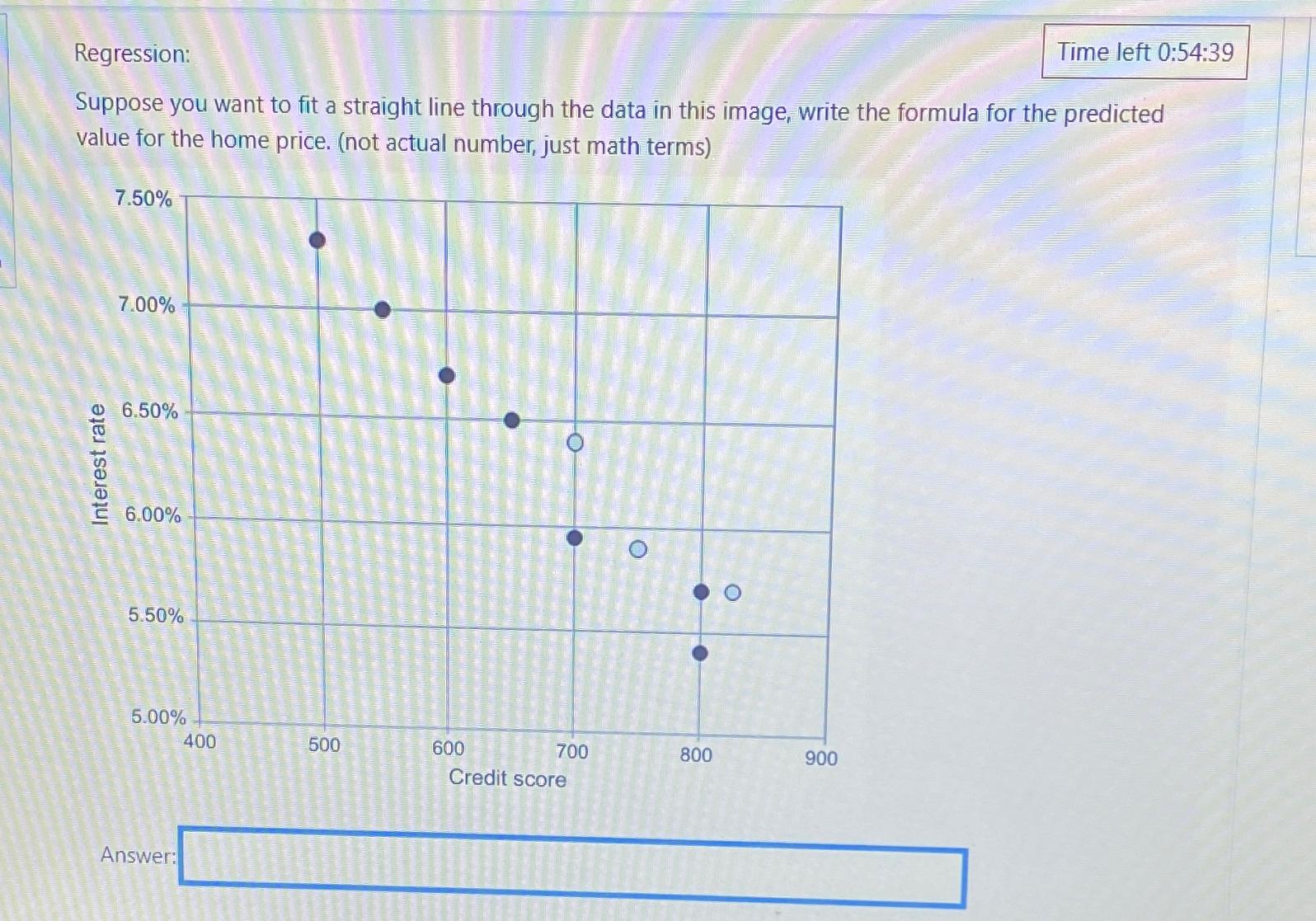 Solved Regression:Suppose you want to fit a straight line | Chegg.com