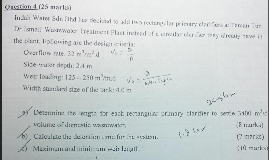 Solved A a Determine the length for each rectangular primary | Chegg.com