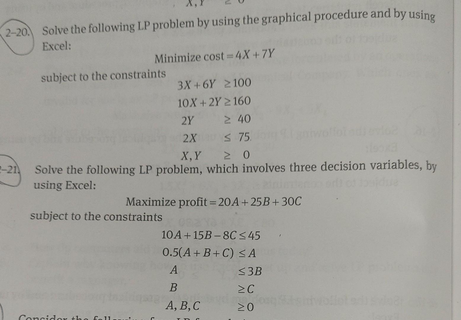 Solved Solve The Following LP Problem By Using The Graphical Chegg