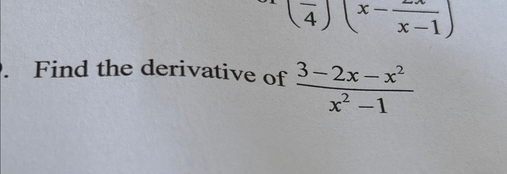 solved-find-the-derivative-of-3-2x-x2x2-1-chegg
