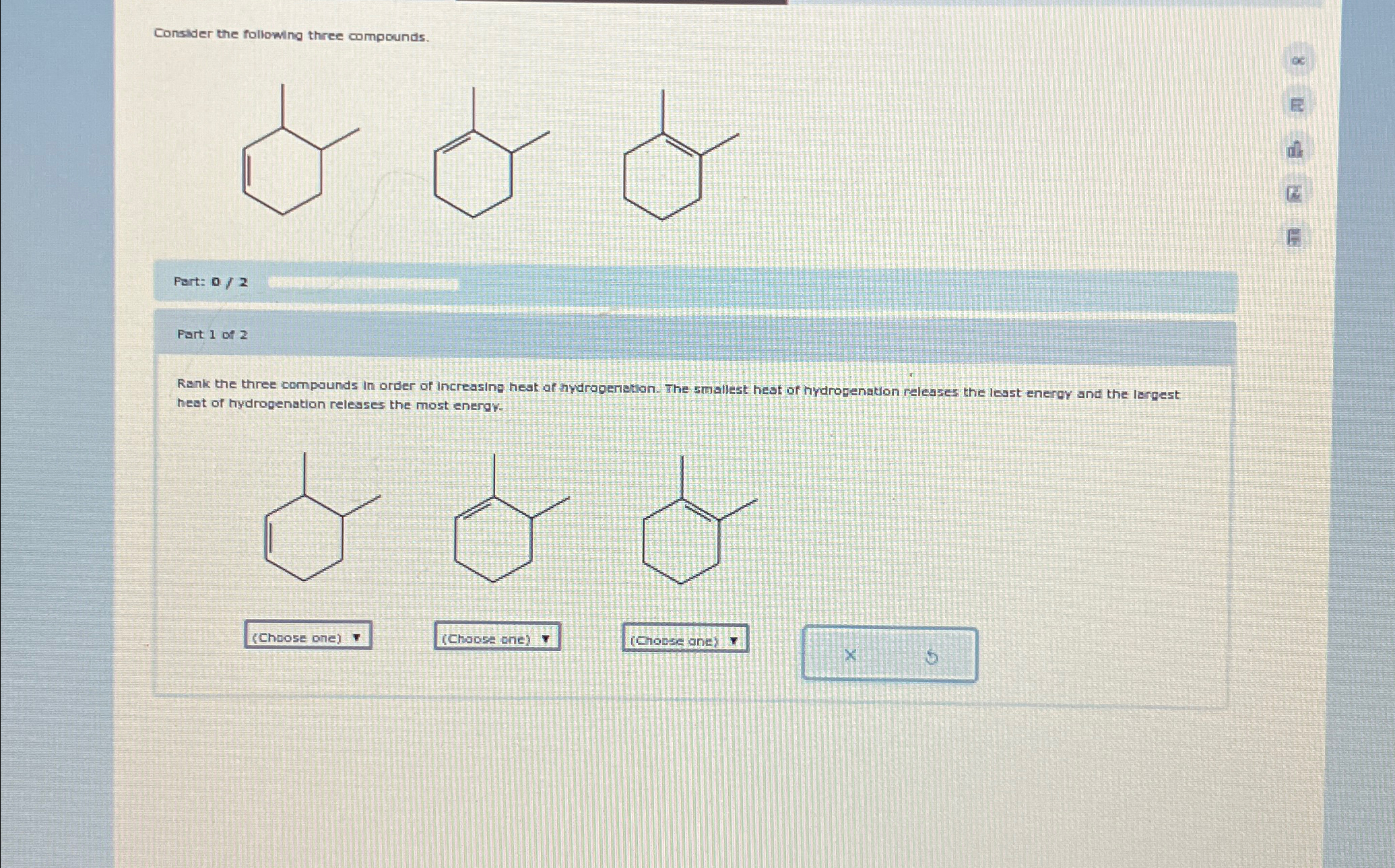 Solved Consider the following three compounds.Fart: 02Part 1 | Chegg.com