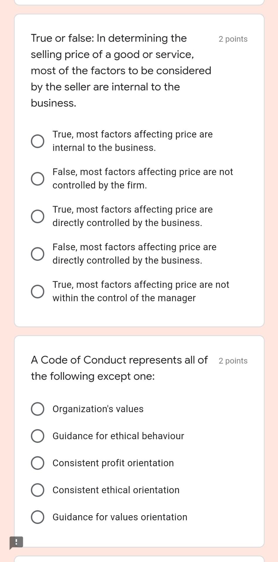 Solved 2 points In determining the particular services to | Chegg.com