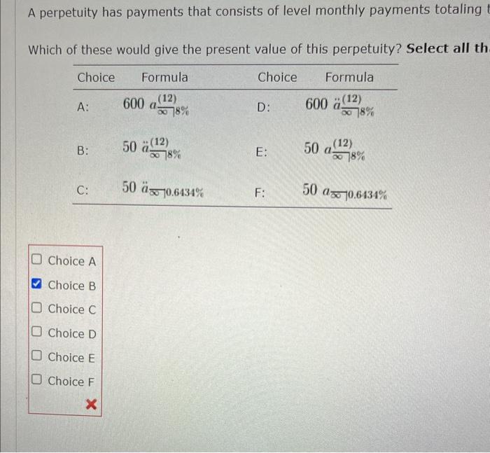 A perpetuity has payments that conthts of level | Chegg.com
