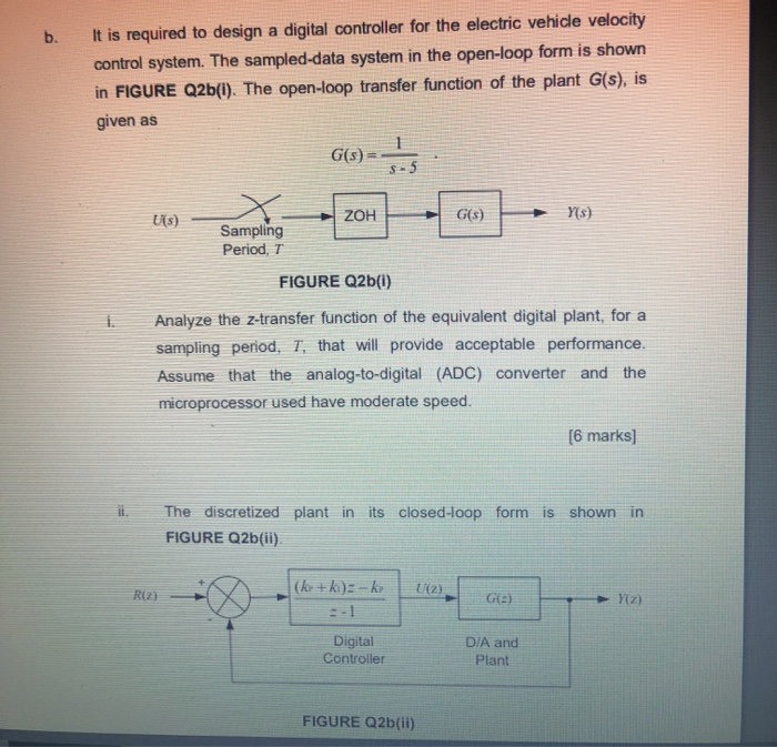 b. It is required to design a digital controller for | Chegg.com