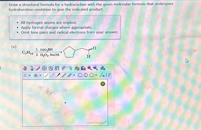 Solved Draw a structural formula for a hydrocarbon with the | Chegg.com