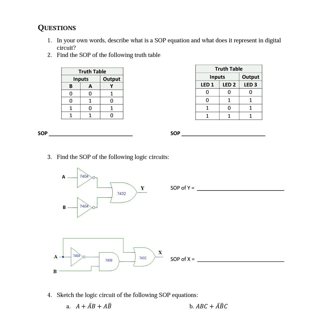 Solved Combination of Logic Circuit COMPONENTS 74LS08 Quad | Chegg.com