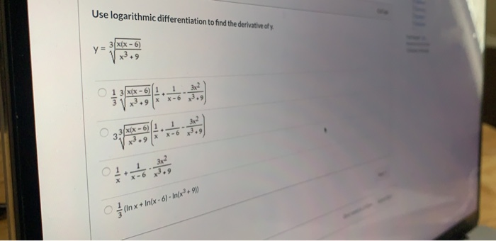 Solved Use logarithmic differentiation to find the | Chegg.com