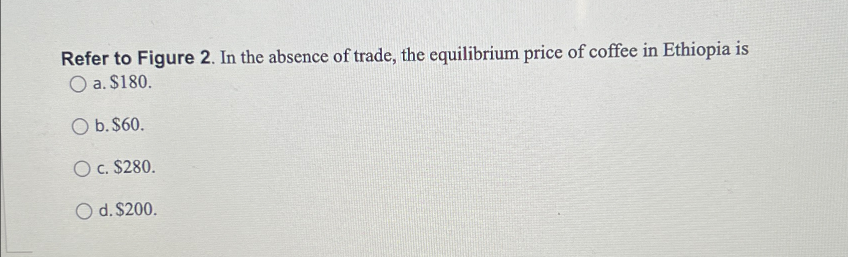 Solved Refer to Figure 2. ﻿In the absence of trade, the | Chegg.com