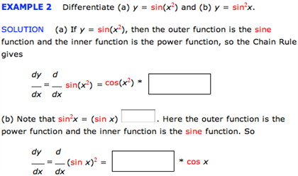 Solved Differentiate A Y Sin X2 And B Y Sin2x If Chegg Com