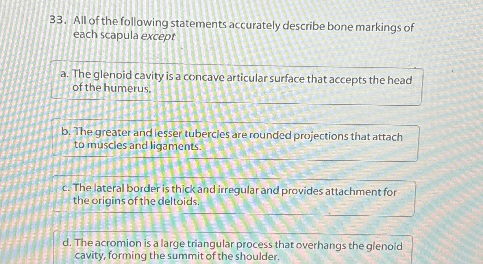 Solved All of the following statements accurately describe | Chegg.com