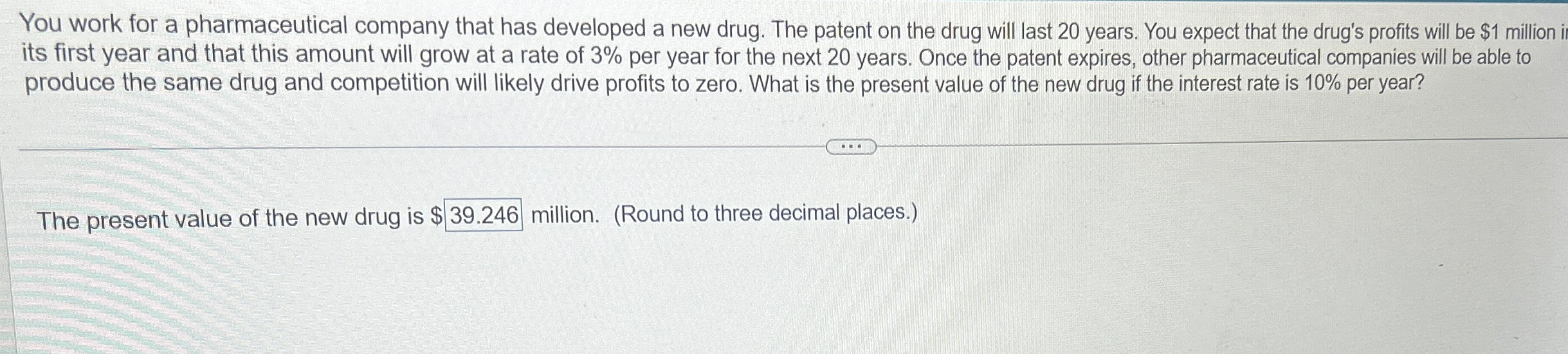 Solved You work for a pharmaceutical company that has | Chegg.com