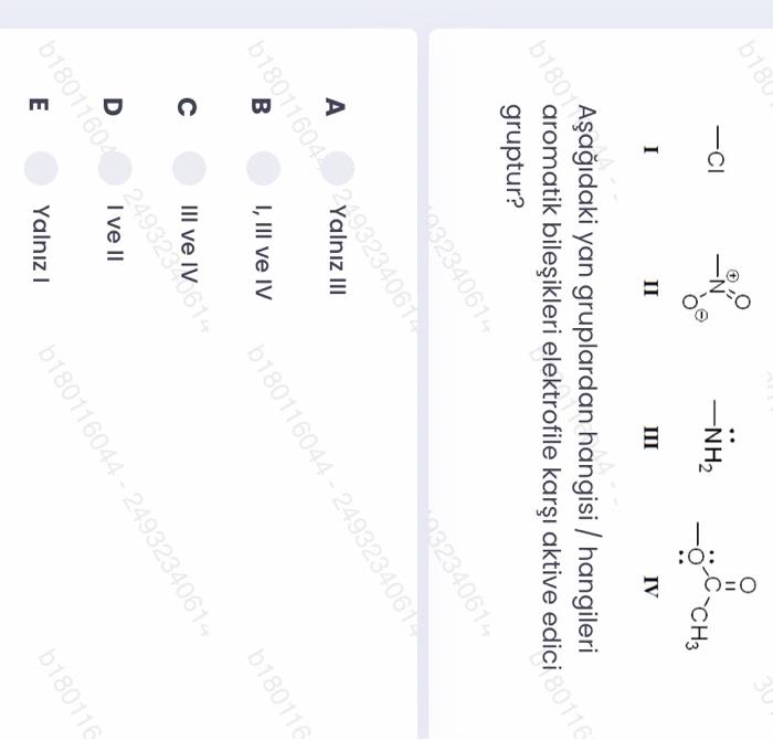 Solved Aşağıdaki Yan Gruplardan Hangisi / Hangileri Aromatik | Chegg.com