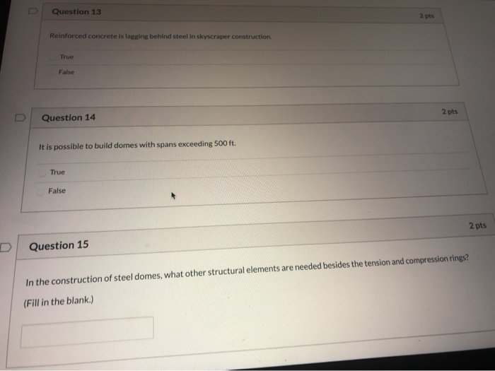 Solved Question 13 2 Pts Reinforced Concrete Is Lagging Chegg