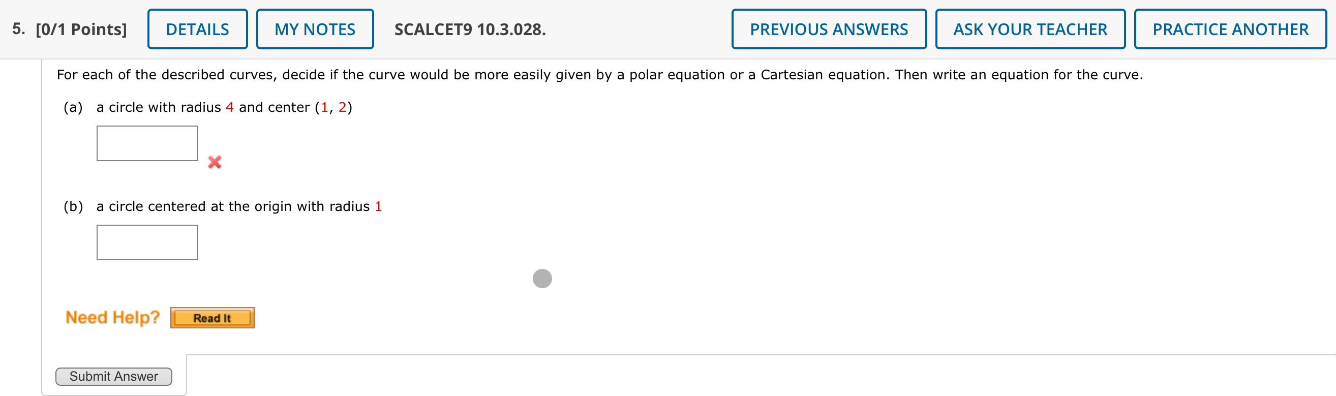 Solved For each of the described curves, decide if the curve | Chegg.com