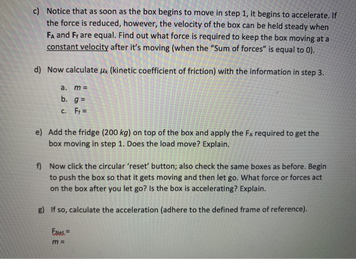 Part 2: Frictional Motion Search 