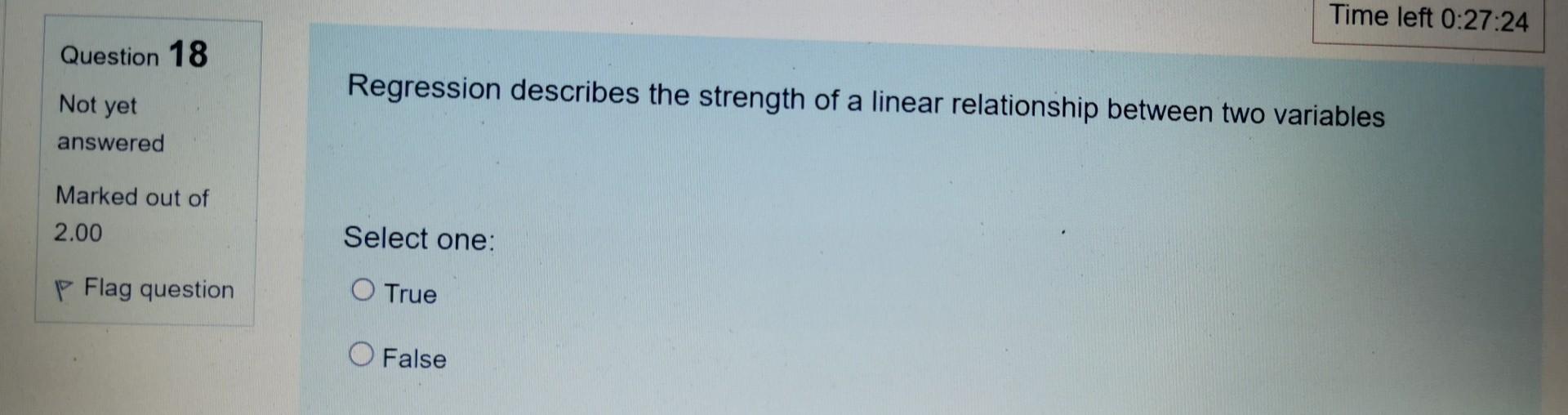 Solved The correlation value between the two variables is | Chegg.com
