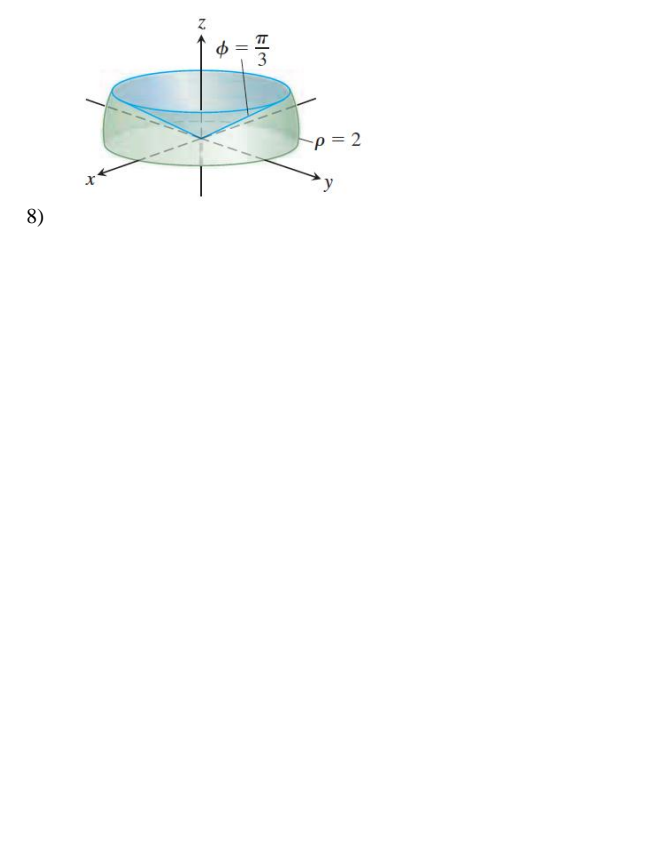 Solved find the volume using spherical coordinates | Chegg.com