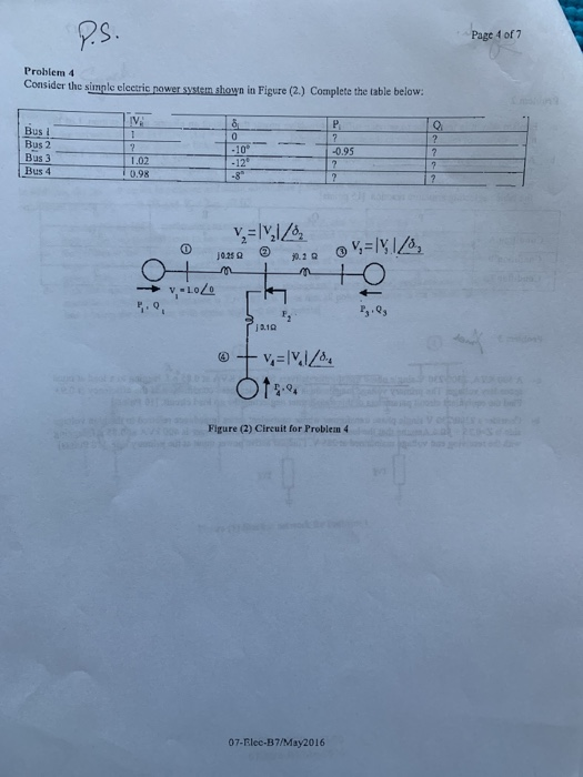 Solved P.S. Page 1 of 2 Problem 4 Consider the simple | Chegg.com