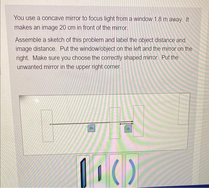 Solved You use a concave mirror to focus light from a window | Chegg.com