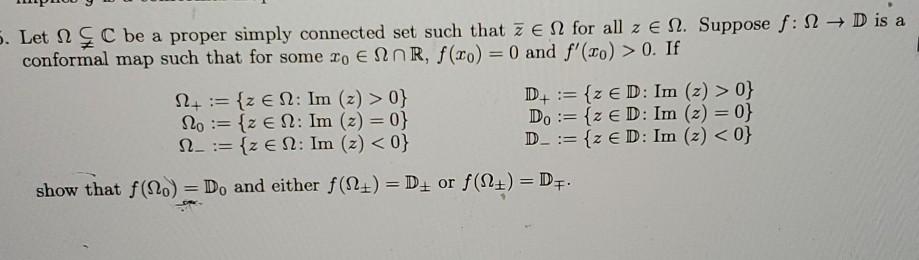 5 Let N C C Be A Proper Simply Connected Set Such Chegg Com