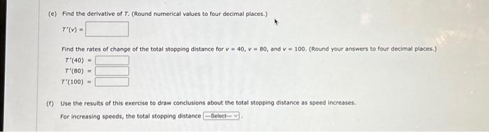 Solved The Stopping Distance Of An Automobile, On Dry, Level | Chegg.com