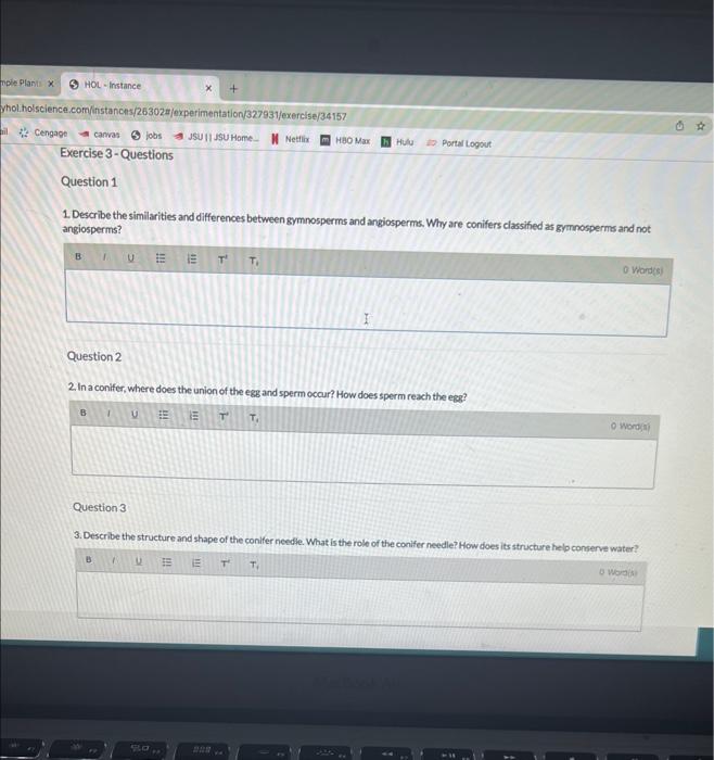Solved 1. Describe the similarities and differences between | Chegg.com