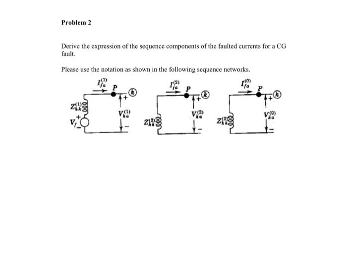 Solved Derive The Expression Of The Sequence Components Of | Chegg.com