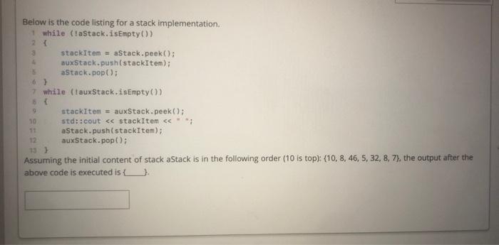 Solved Below are two code listings from the linked-based | Chegg.com