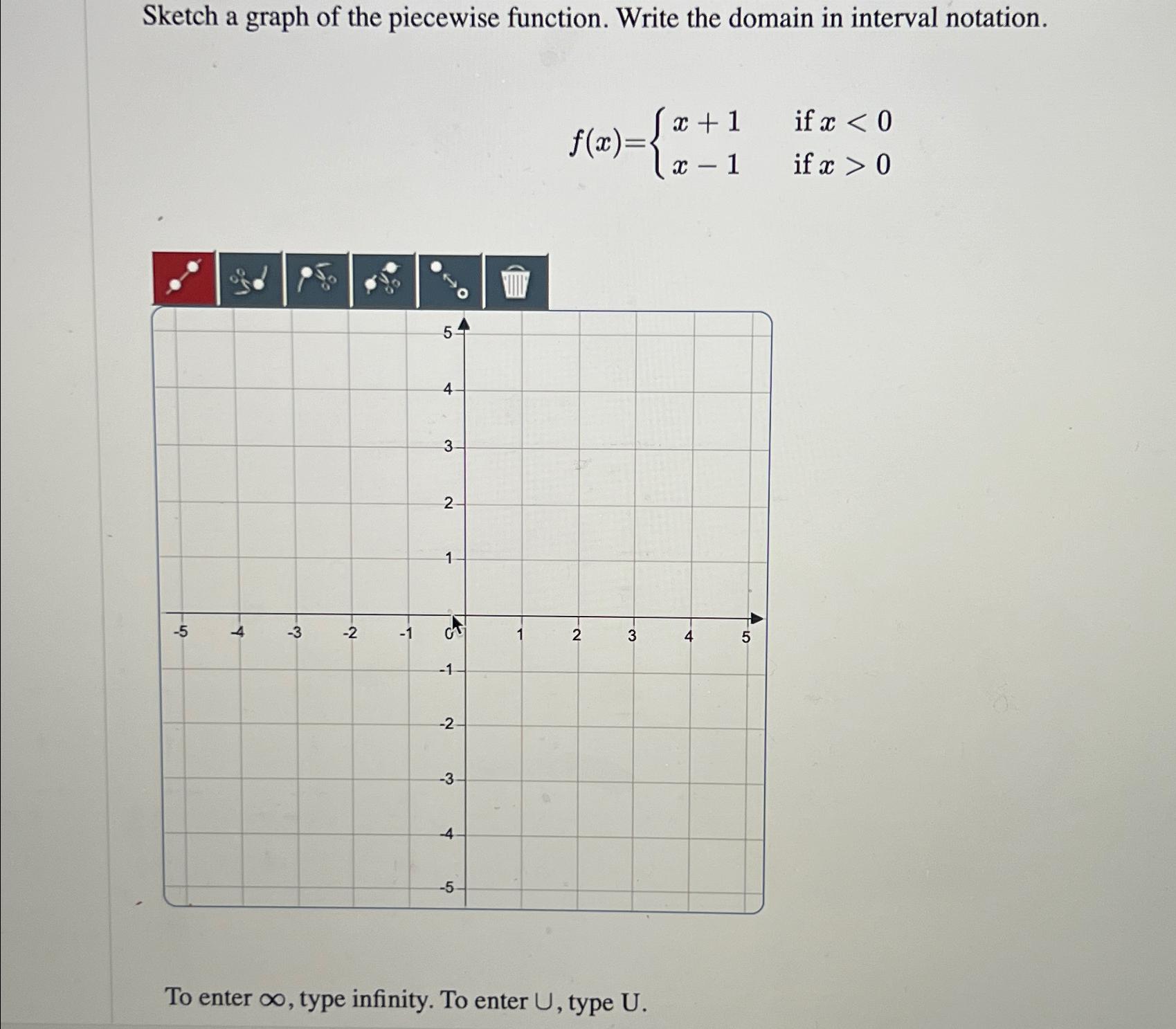 Solved Sketch a graph of the piecewise function. Write the | Chegg.com