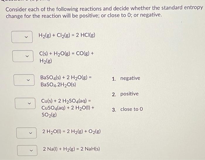 Solved Consider each of the following reactions and decide | Chegg.com