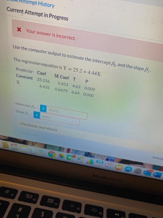 Solved Attempt History Current Attempt in Progress x Your | Chegg.com