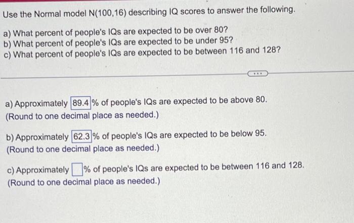 solved-use-the-normal-model-n-100-16-describing-iq-scores-chegg