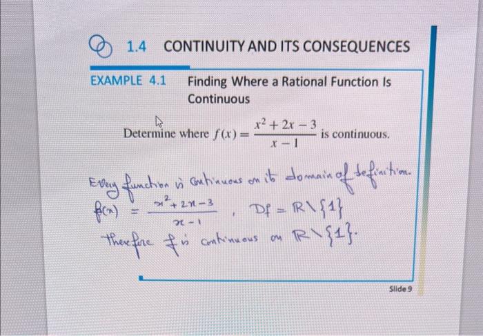 Solved EXAMPLE 4.1 Finding Where a Rational Function Is | Chegg.com