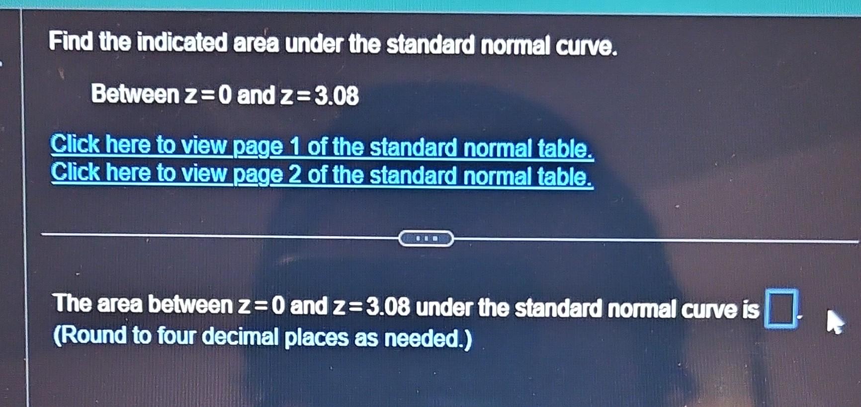 Solved Click here to view page 1 of the standard normal | Chegg.com