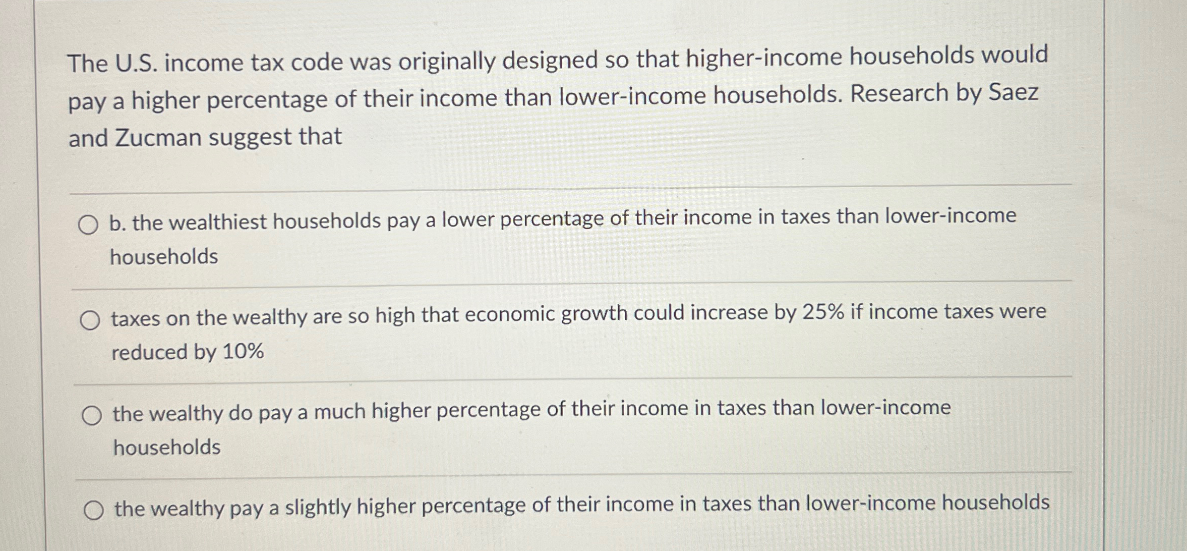Solved The U.S. ﻿income tax code was originally designed so | Chegg.com