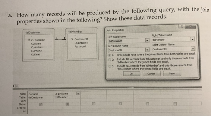 Solved a. How many records will be produced by the following | Chegg.com