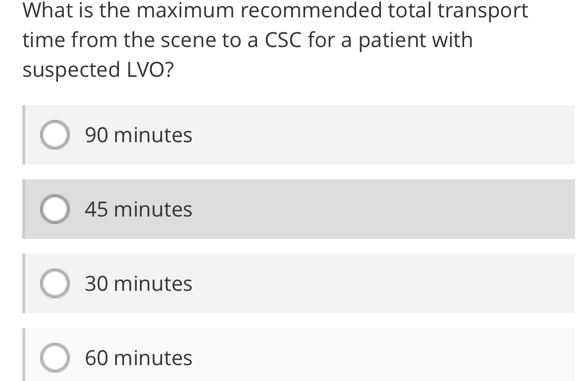Solved What is the maximum recommended total transport time | Chegg.com