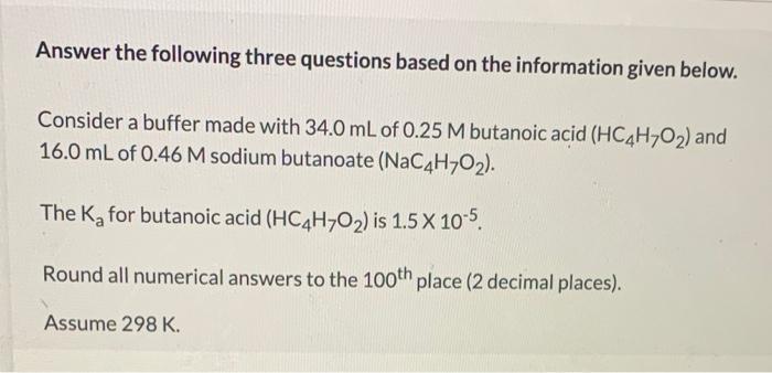 Solved Answer the following three questions based on the | Chegg.com