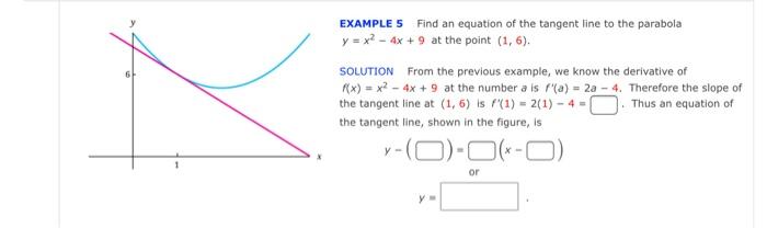 Solved Examples Find An Equation Of The Tangent Line To The Chegg Com