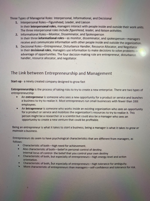 Solved Chapter 1: The Exceptional Manager - What You Do, How | Chegg.com