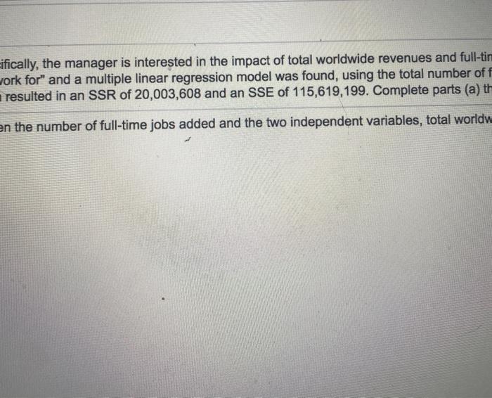 Solved 14.2.16-T Question Help The problem facing a manager | Chegg.com
