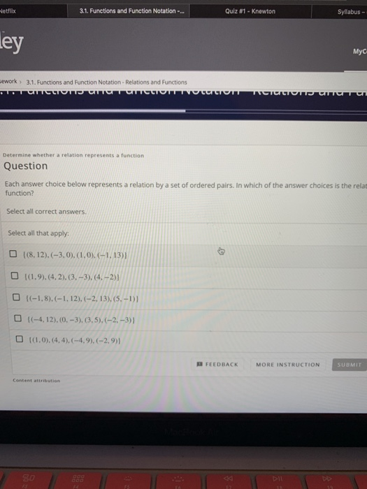 Solved Netflix 3.1. Functions and Function Notation -.. Quiz | Chegg.com
